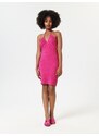 Sinsay - Mini šaty s ozdobným vázáním - sytě růžová