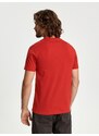 Sinsay - Tričko s krátkými rukávy a potiskem - červená
