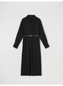 Sinsay - Midi šaty s páskem - černá