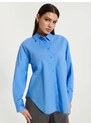 Sinsay - Bavlněná košile - světle modrá