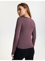 Sinsay - Tričko s dlouhými rukávy - světle fialová