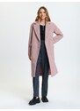 Sinsay - Dvouřadý kabát - pastelová růžová