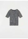 Sinsay - Bavlněné tričko - šedá