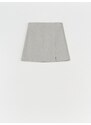 Sinsay - Mini sukně s rozparkem - šedá