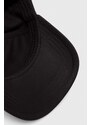 Bavlněná baseballová čepice Hugo Blue černá barva, s aplikací
