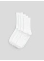 Sinsay - Sada 4 párů ponožek - bílá