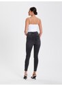 Sinsay - Džíny high waist skinny - černá