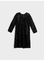 Sinsay - Flitrové šaty - černá