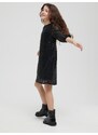 Sinsay - Flitrové šaty - černá