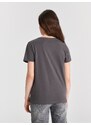 Sinsay - Bavlněné tričko - šedá
