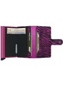 Kožená peněženka Secrid Miniwallet Zebra Fuchsia růžová barva