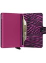 Kožená peněženka Secrid Miniwallet Zebra Fuchsia růžová barva