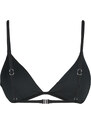Trendyol Black Triangle Sequined Bikini Top