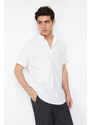 Trendyol Ecru Regular Fit Half Pop Knitted Comfort Shirt