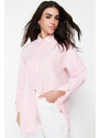 Trendyol Light Pink Cuff Detailed Woven Shirt