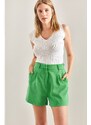 Bianco Lucci Women's Pleated Shorts