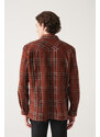 Avva Tile Oversize Lumberjack Unisex Shirt With Pocket