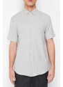 Trendyol Gray Regular Fit Short Sleeve Shirt