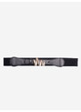 Shelvt Women's elastic belt black