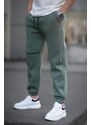 Madmext Khaki Pocket Detailed Men's Basic Sweatpants 6523