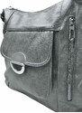 Tapple Velký středně šedý kabelko-batoh 2v1 s kapsami