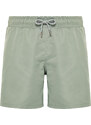 Trendyol Light Khaki Extra Short Basic Swim Shorts