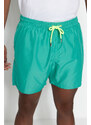 Trendyol Plus Size Green Standard Fit Marine Shorts