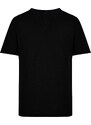 Trendyol Black Regular/Regular Fit Textured Cropped Collar 100% Cotton T-Shirt