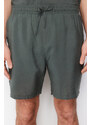 Trendyol Khaki Regular Fit 100% Modal Shorts