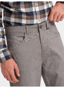 Ombre Men's tailored chino pants - dark beige