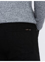 Ombre Clothing Pánské chino kalhoty na míru - černé V1 OM-PACP-0151