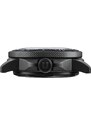 Undone Watches Černé pánské hodinky Undone s gumovým páskem PVD Foxtrot 43MM Automatic