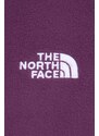 Sportovní mikina The North Face 100 Glacier fialová barva, NF0A855MV6V1