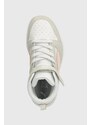 Dětské sneakers boty Puma Rebound V6 Mid AC+ PS šedá barva
