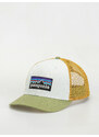 Patagonia P-6 Logo Trucker (wispy green)bílá