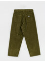 OBEY Bigwig Baggy Corduroy (moss green)zelená