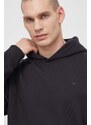 Bavlněná mikina adidas Originals Contempo French Terry Hoodie pánská, černá barva, s kapucí, hladká, HK2937