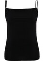 Trendyol Curve Black Polka Dot Collar Strap Knitted Blouse