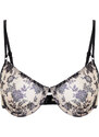 Trendyol Ten-Black Tulle Floral Capless Knitted Bra