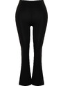 Trendyol Curve Black Gatherer Leg Snap Detailed Flare Sport Leggings