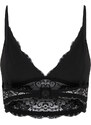 Trendyol Black Lace Lined Capless Knitted Bra