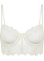 Trendyol Bridal White Lace Capless Underwire Bustier Knitted Bra