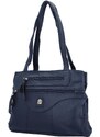 Firenze Trendy dámská koženková kabelka Genevivel, tmavě modrá