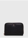 Kožená peněženka Geox D35K3G-00046 D.WALLET černá barva