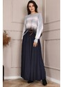 Fashionweek Dlouhá sukně ze vzdušného materiálu+pasek Z513