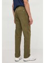 Kalhoty Pepe Jeans pánské, zelená barva, jednoduché