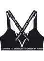 Under Armour Crossback Low Bra | Black/White/White