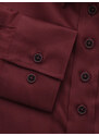 Willsoor Dámská elegantní košile LONG SIZE v barvě bordó 16602