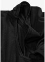 bonprix Žerzejové šaty s kapucí Černá