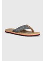 Žabky Tommy Hilfiger CORK BEACH SANDAL pánské, tmavomodrá barva, FM0FM05028